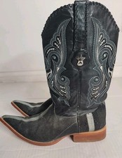Los Altos Boots Mens 11 EE Genuine Stingray Western Cowboy Unique Rare