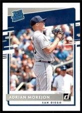 2020 Donruss #55 Adrian Morejon RC Rookie Card San Diego Padres 💥⚾💥
