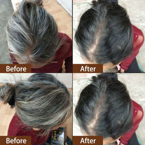 Permanent Black Hair Dye 250ML Instant Fast Hair Dye Color Shampoo Argan Oil DYE - Picture 8 of 13