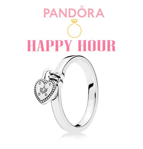 Authentic Pandora Heart-Shaped Padlock 