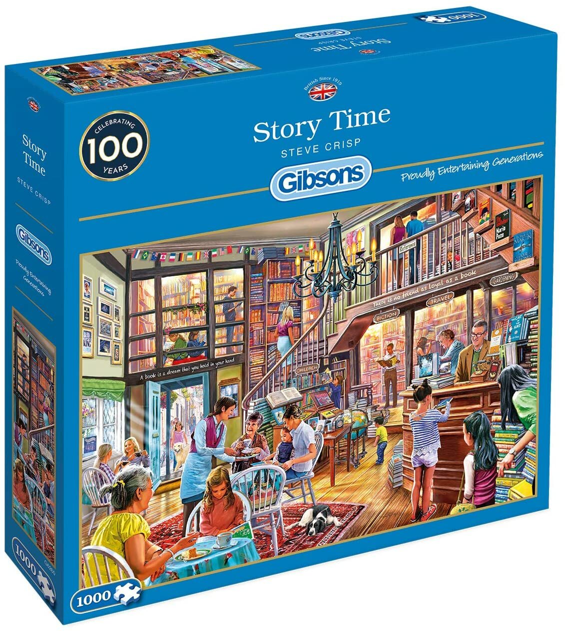 GIBSONS STORY TIME 1000 PIECE STEVE CRISP JIGSAW PUZZLE G6260 NEW