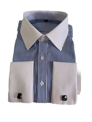 Marquis Men's Long Sleeve Dress Shirt - Wrinkle-Resistant, Regular Fit, Big & Tall Sizes - View #7