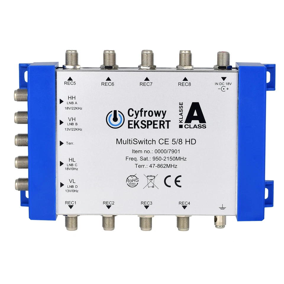 TechniSat Multischalter 5/8 SAT Multiswitch + OPTICUM Quattro LNB ► 8 Teilnehmer - Bild 2 von 4