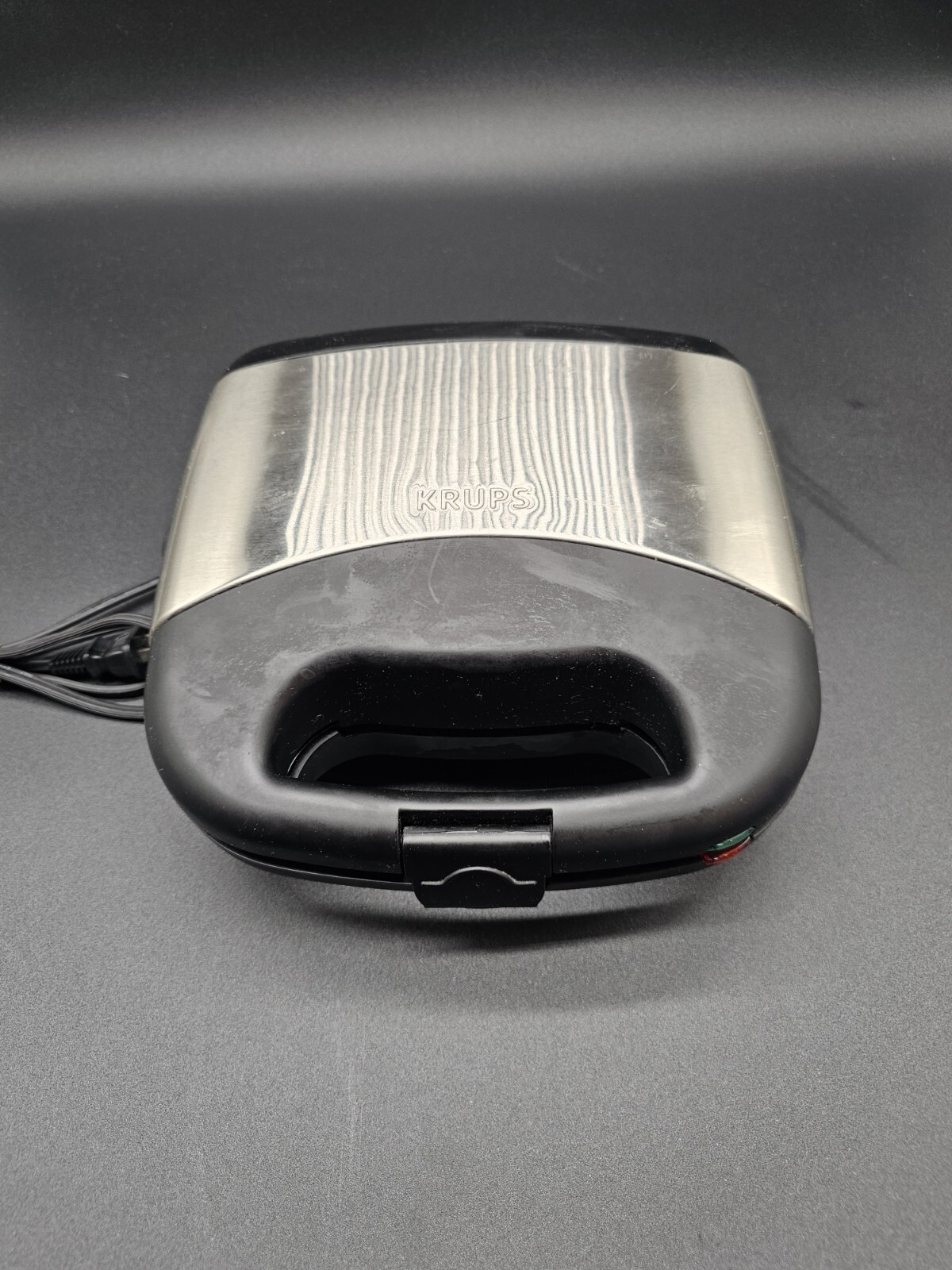 Krups Grill & Panini Press Sandwich Maker Stainless Steel FDD8 Pizzelle Design