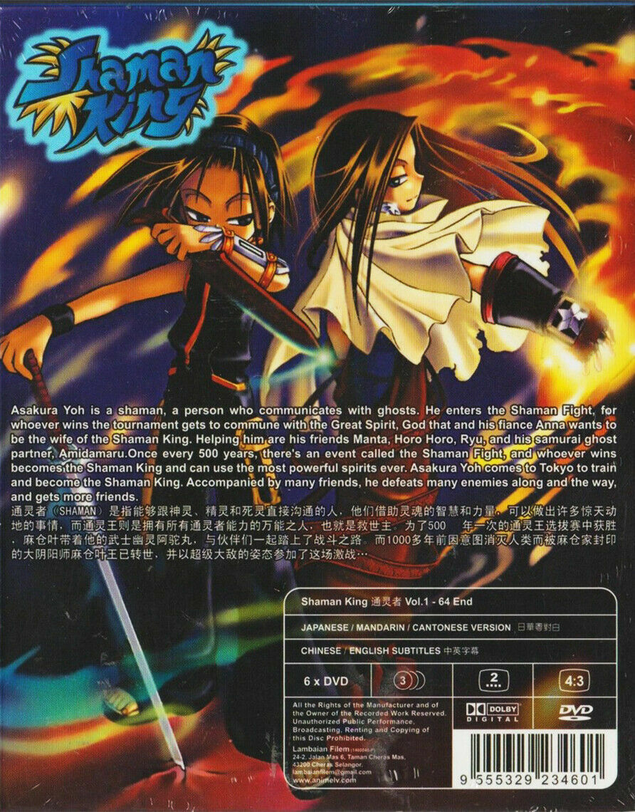 Anime DVD Shaman King Complete TV Series Episode 1-64 End English