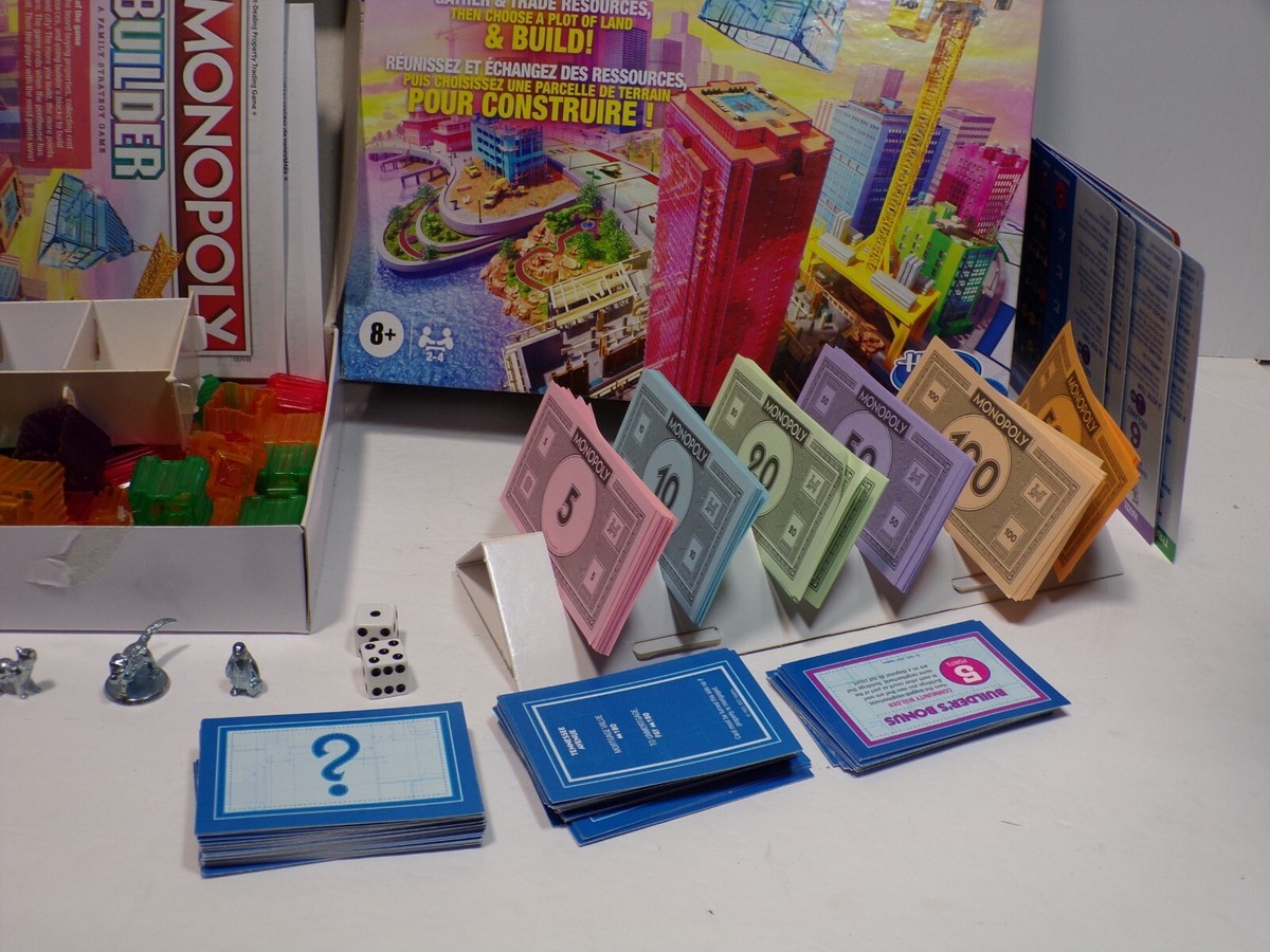 Monopoly BUILDER Board Game Parker Brothers Hasbro 2021 In-Box