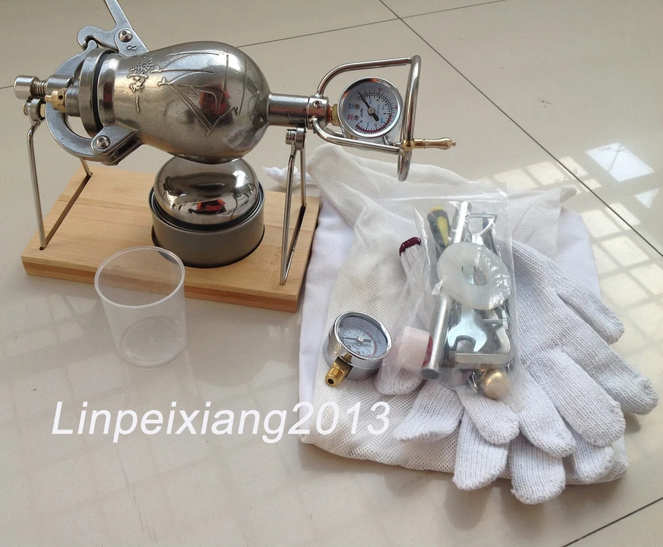 Mini máquina de palomitas de maíz china 268 ml cañón manual amplificador de alimentos decoración Foto 4 de 4