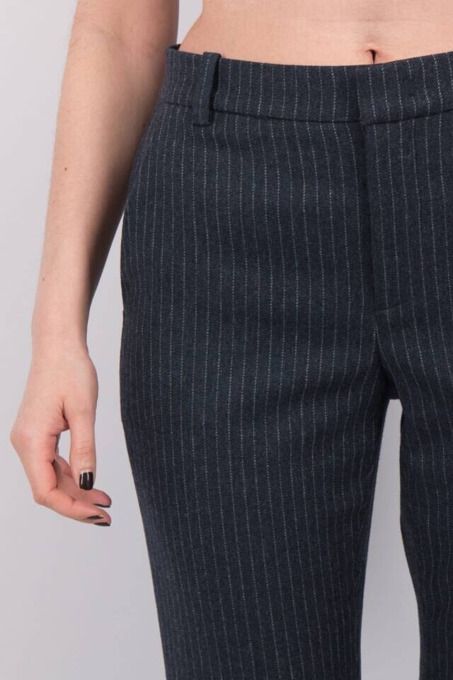 【Vince】 Pinstripe flannelストレートパンツ NEW! $395 VINCE PINSTRIPE FLANNEL TROUSERS PANTS SZ 8 | eBay