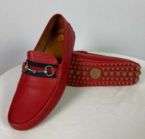 GUCCI Shoes] Men's US10 - Red | Horsebit Driving Moccasins/Loafers - Grip  Sole | eBay
