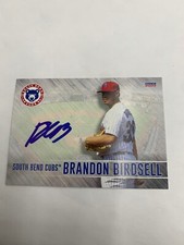 Brandon Birdsell Signed Card 2023 South Bend Cubs Team Card IP Auto