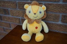 BABY Plush KELLYTOY Yellow Brown Red Dot LION Stuffed Animal Soft Toy Doll 12"