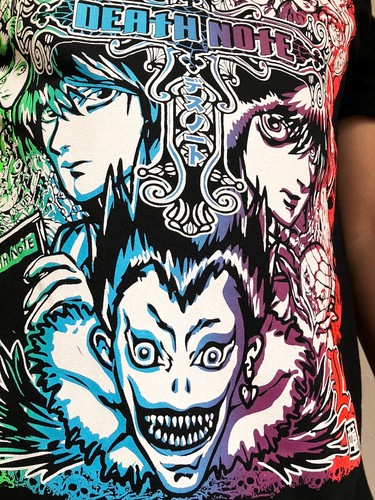 Death Note - Ryuk - Light Yagami - Misa Amane Hand printed Anime T-Shirt - Picture 5 of 10