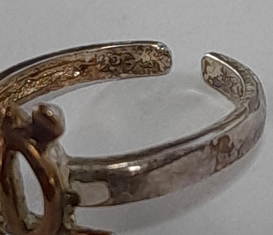 925 Turtle Toe Ring Sterling Silver - image 6