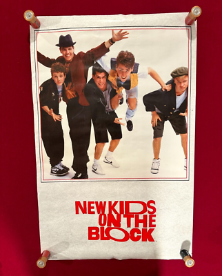 Vintage New Kids on the Block 80s Poster 34.25