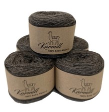 Alpaca Wool Skein 100 Baby Alpaca Yarn Lot- 5 Skeins Sport Weight Taupe 2130