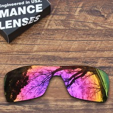 KEYTO Polarized Replacement Lenses for-Oakley Batwolf OO9101 Midnight Sun