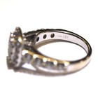 14k white gold halo illusion cluster 2.29ct diamond engagement ring 8.4g natural — photo 10