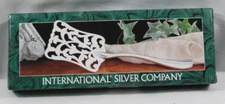 New in Box International Silver Company Silverplate Asparagus Server 10 7/8" B