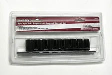 Shop-Tek 3/8" Dr Shallow Impact Socket Set, Made of CR-V, #36377