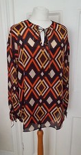 NEW ISSA Blouse Multucoloured Silk Blouse