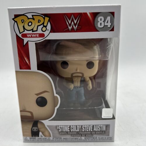 Funko Pop! WWE Stone Cold Steve Austin mit Gürtel #84 mit Pop Protector - Bild 1 von 6