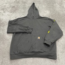 Carhartt K288 Hoodie Pullover Sweatshirt Mens XL Dark Gray Pocket Casual Outdoor