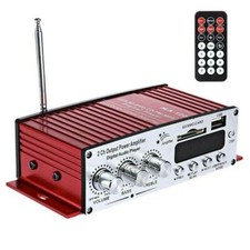 AMPLIFICATORE AUDIO USB MP3 CASA AUTO 2 CANALI STEREO 40W TELECOMANDO MA120 