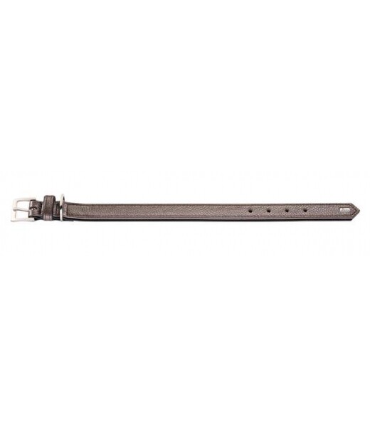 Collier en cuir véritable extra souple marron Hunter Capri pour grand confort