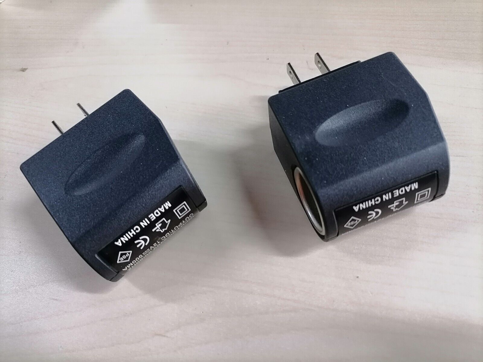 2PCS AC Wall Power to DC Car Charger Cigarette Lighter Converter Adapter US Plug