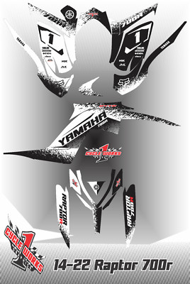 Graphics Kit for YAMAHA RAPTOR 700 (2013-2023) 700R CUSTOM Decal KIT Tricked2