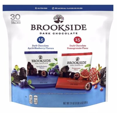 Brookside Dark Chocolate Variety Pack, 30 pk./0.7oz  *FREE SHIPPING* SEALED!!!