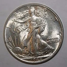 1944 Walking Liberty Silver Half BU D50