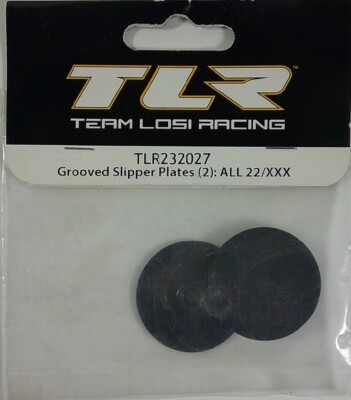 Team Losi Racing TLR232027 Grooved Slipper Plates (2): All 22/xxx  Free Shipping