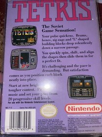 Tetris complete in box original nintendo nes game Complete