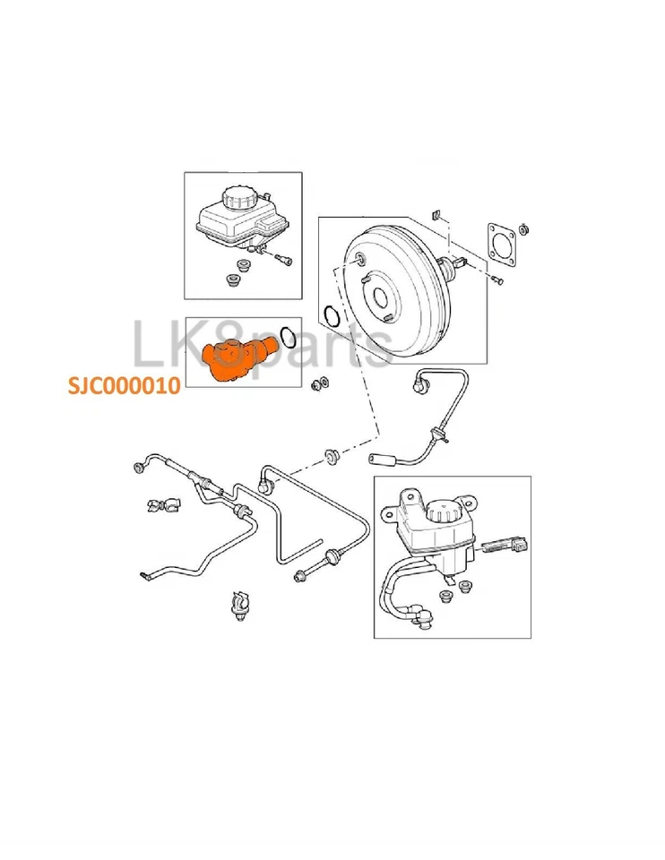 Land Rover Freelander 02-05 Brake Master Cylinder SJC000010 New - Image 2 of 3