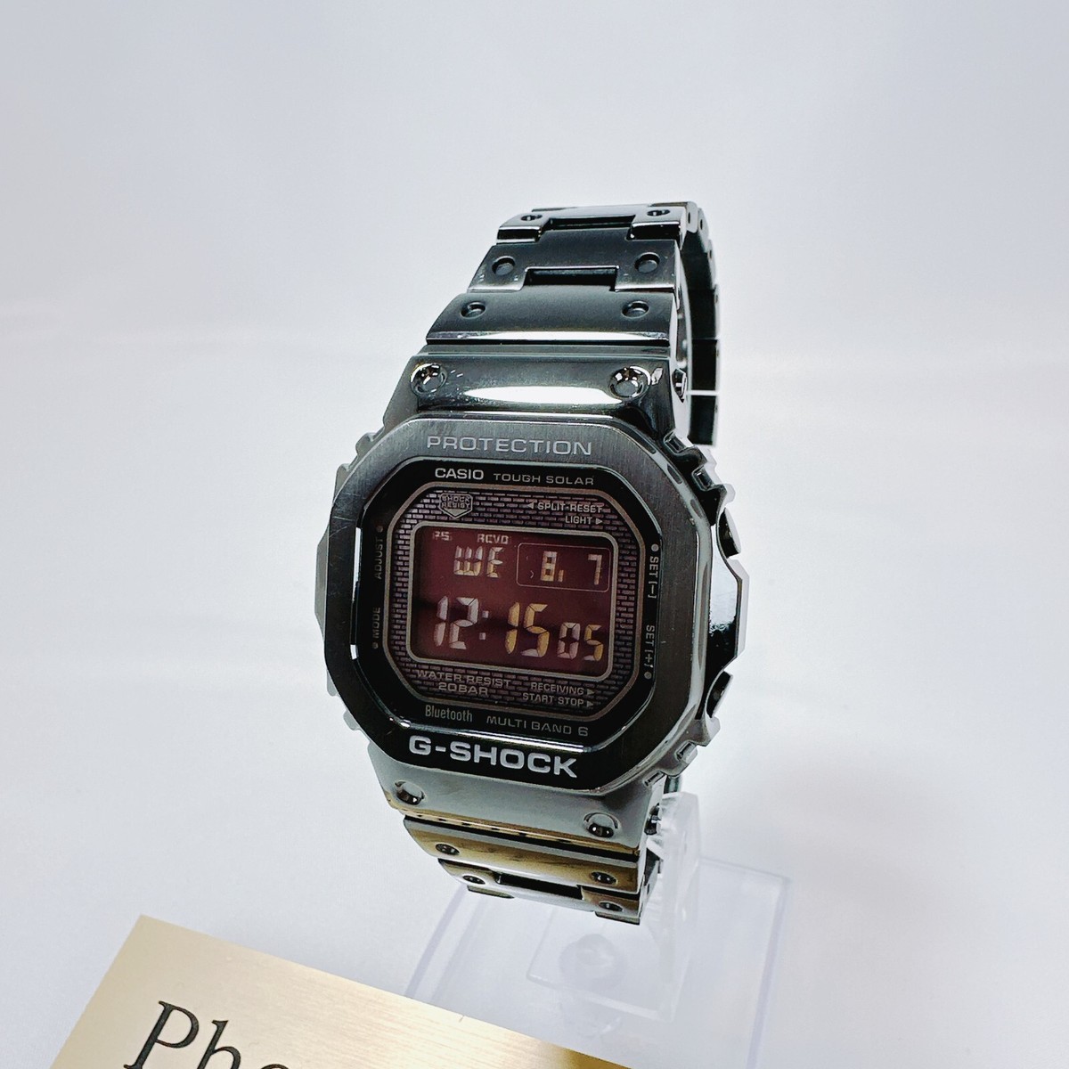 CASIO G-SHOCK GMW-B5000GD-1JF Solar Digital Black Metal Men's