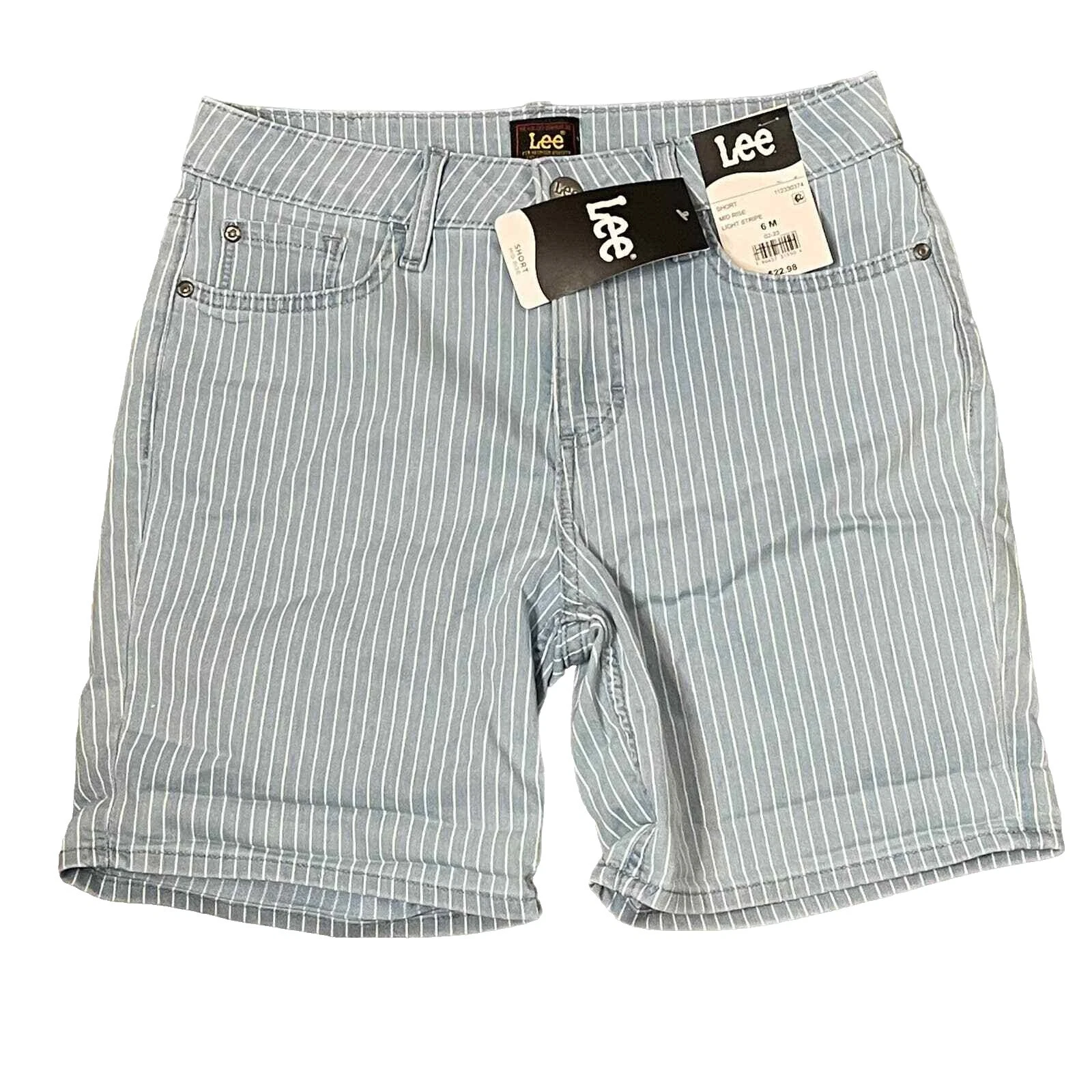 Pantalones cortos a rayas de algodón Lee para Mujeres