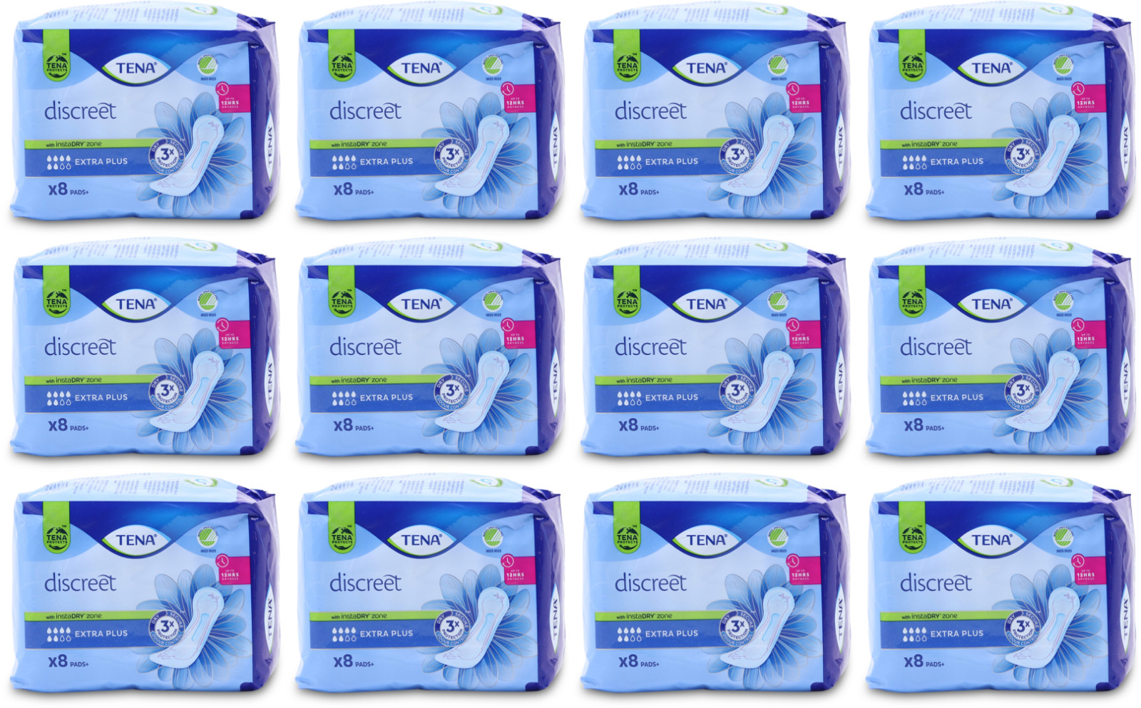 TENA Lady Discreet Extra Plus Towels/Incontinence Pads - Pack of 8 - Image 16