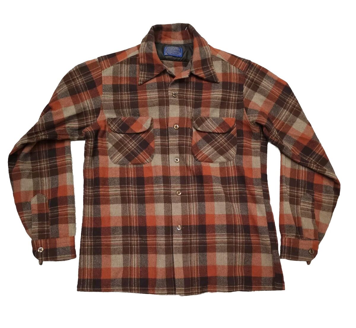vtg pendleton Woolen Mills Flannel M Shirt 100% Heavy Virgin vtg pendleton Woolen Mills Flannel M Shirt 100% Heavy Virgin