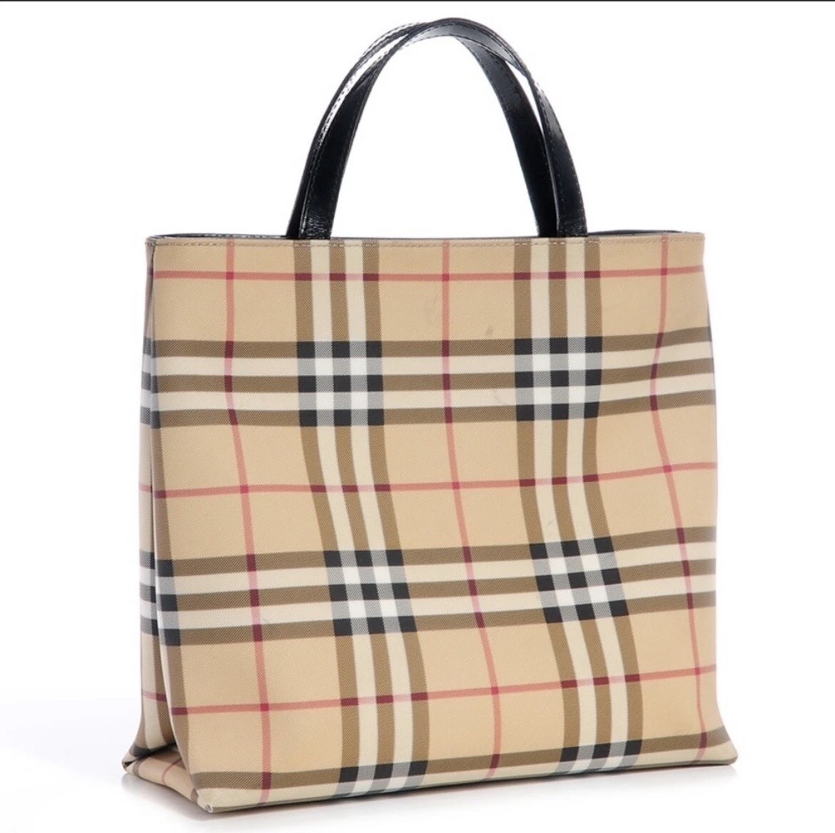 authentic burberry tote bag