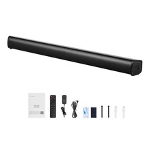 Sound Bar for Smart TV, 2.1 Channel, 35-Inch Compact Soundbar TV Speakers with B