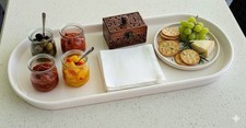 RAE DUNN Artisan Collection 15" x 6" Oblong Organizer/Vanity/Serving Plate Tray