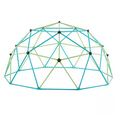 10 Ft. Climbing Dome with Saucer Swing, 1000 Lbs. Jungle Gym, Outdoor Set for Ki