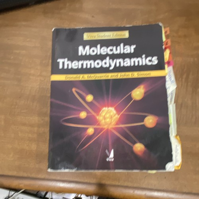 #ad Viva Books Molecular Thermodynamics Student Edition Paperback by McQuarrie Sim… $15.00