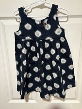 Tea Collection Navy Lenin Dress 4T NWT