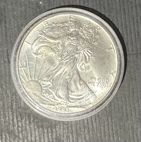 1993 American Silver Eagle 1 oz .999 Silver BU In Capsule