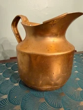 Vintage Decorative Copper DURA WARE New York Pitcher 2 3/4 Qt Capacity