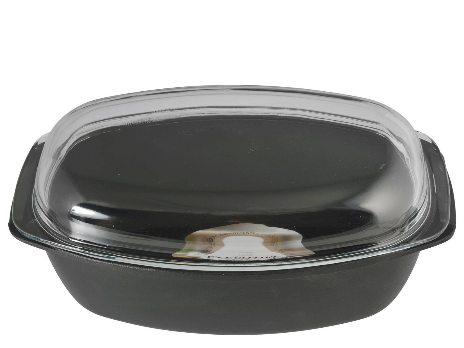 Casserole Rectangular Non-Stick Extra Chef with Lid H&h