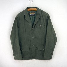 Barbour Sports Jacket Mens 40 Green Safari Ex...