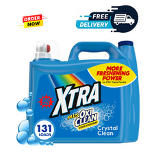 Xtra Plus OxiClean, 131 Loads Liquid Laundry Detergent, 203.1 fl oz 0.09 per gallon